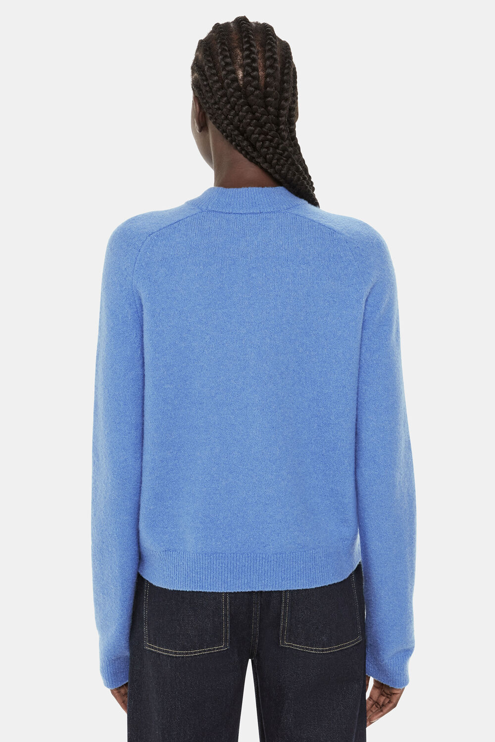 Wool Textured Crew Neck Knit