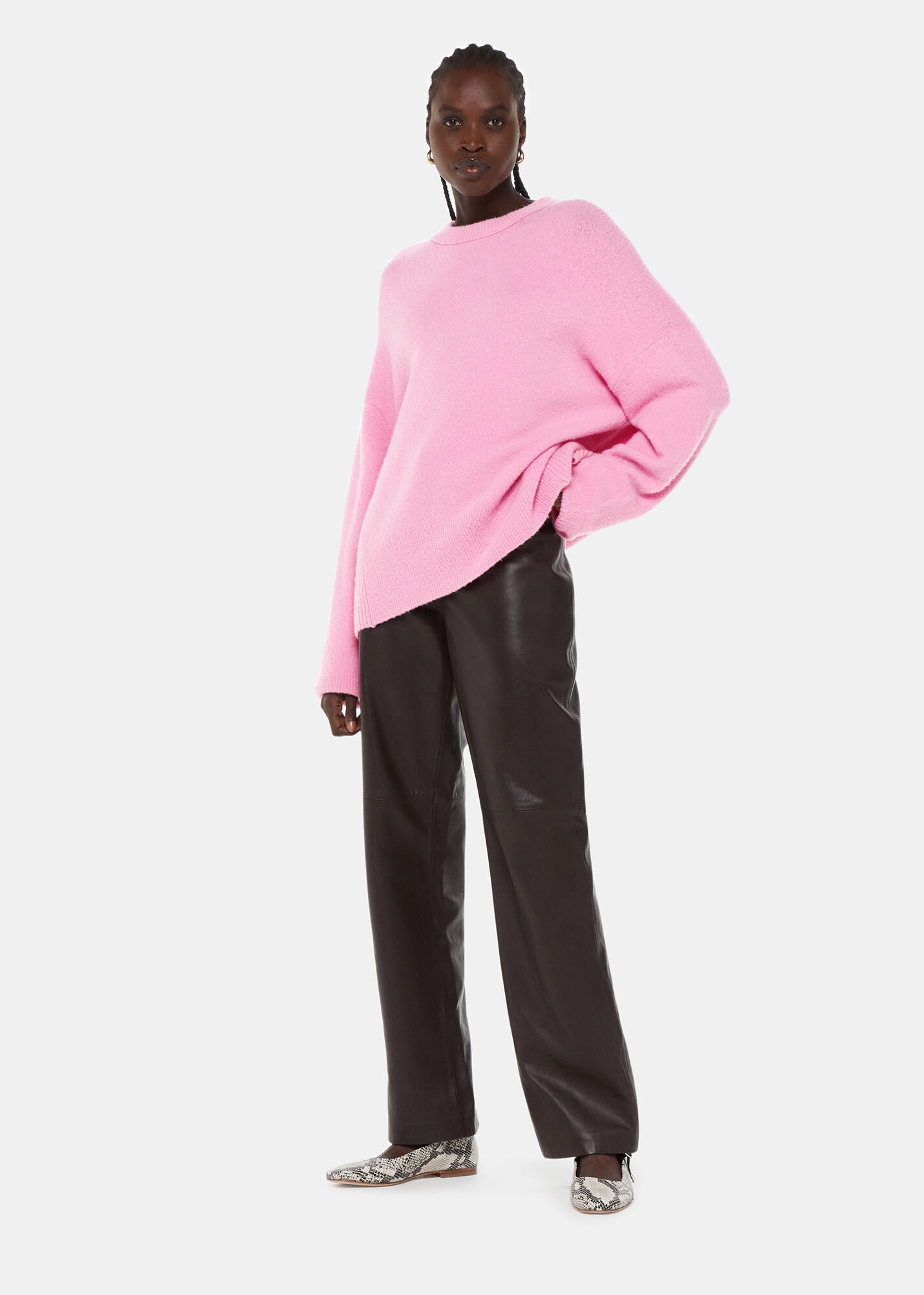 Pink boyfriend sweater shop