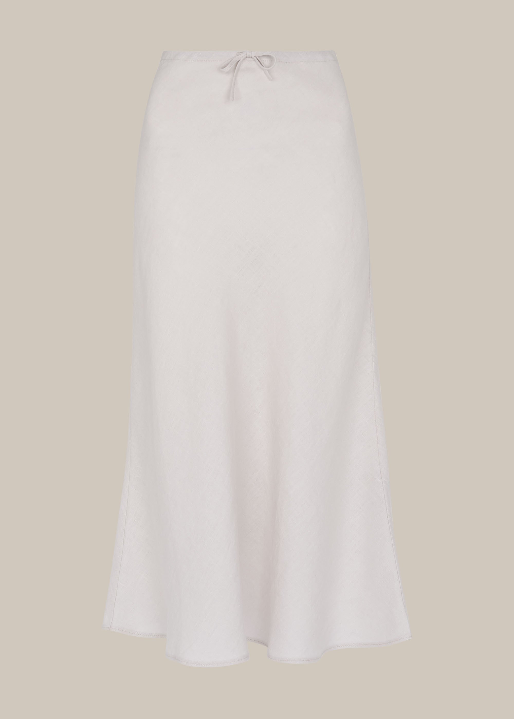 Linen skirt best sale bias cut