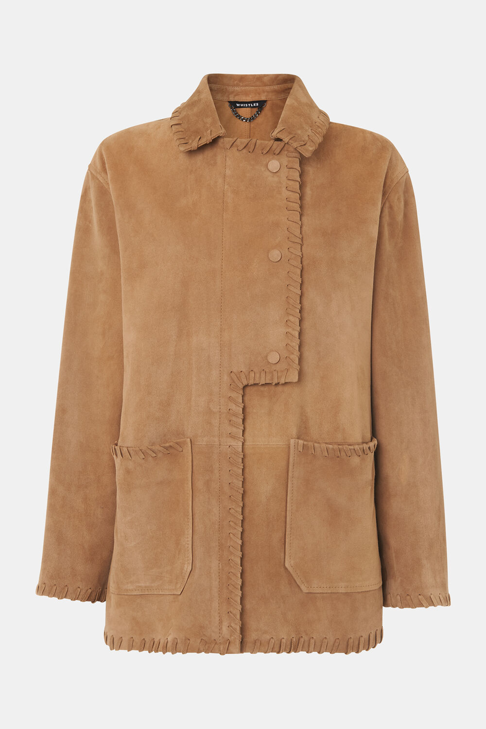Camel Bohdi Western Suede Biker