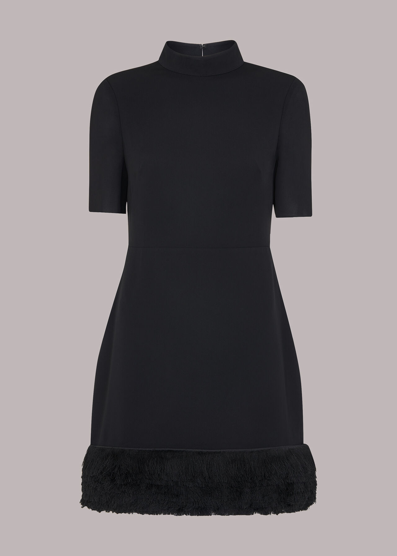 Fringe Detail Mini Dress