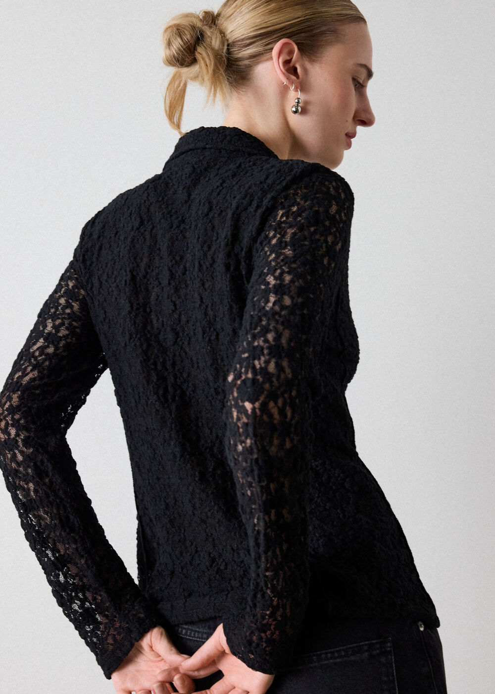 Lace Jersey Shirt