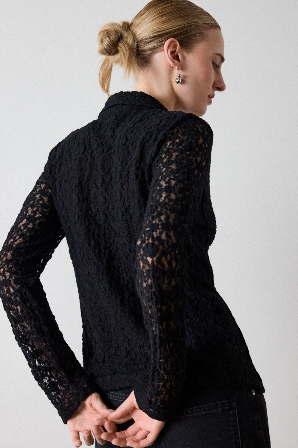 Lace Jersey Shirt