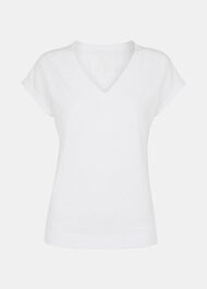 Willa V-Neck Cap Sleeve Tee