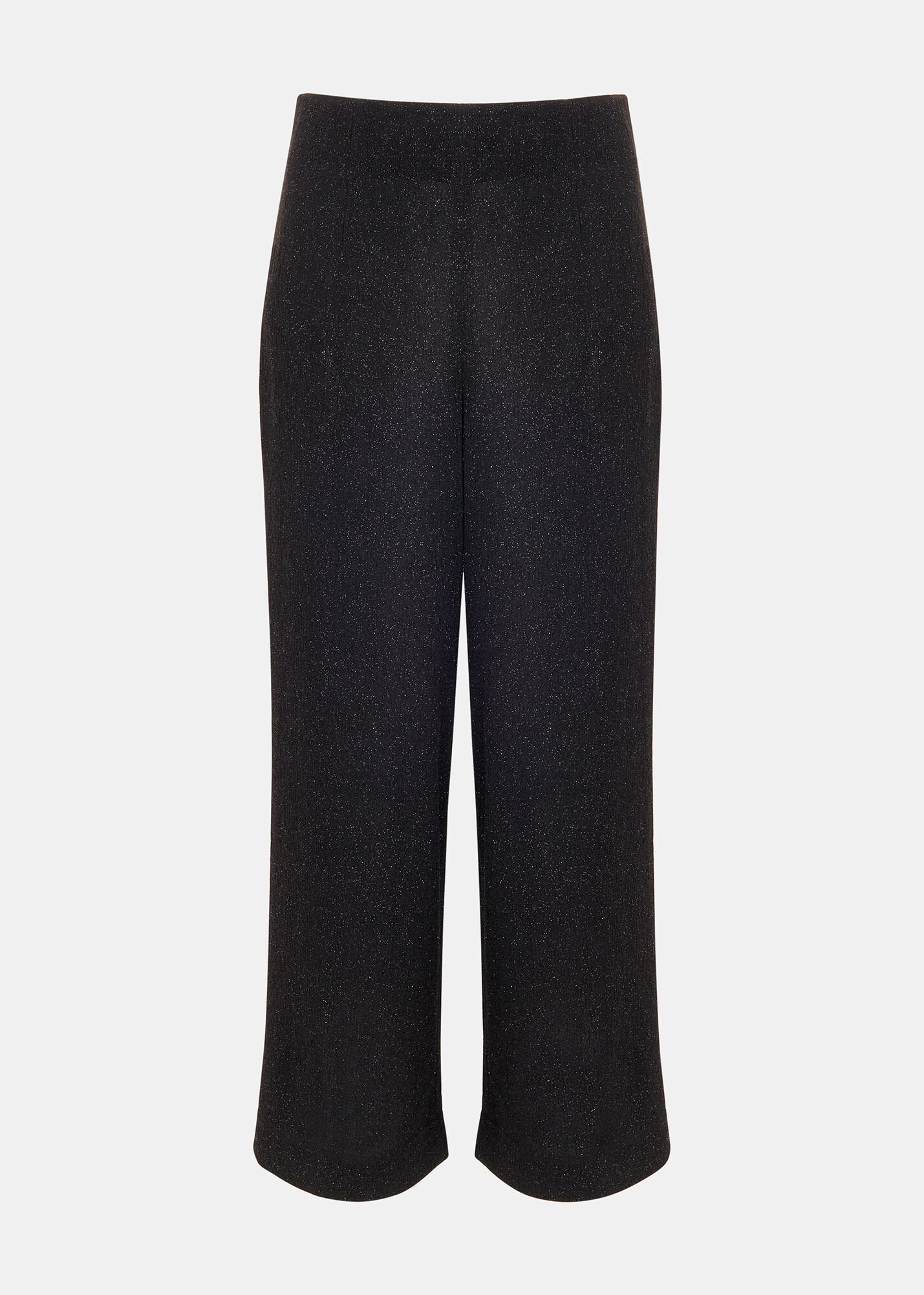 Black Multi Eva Sparkle Cropped Trouser WHISTLES