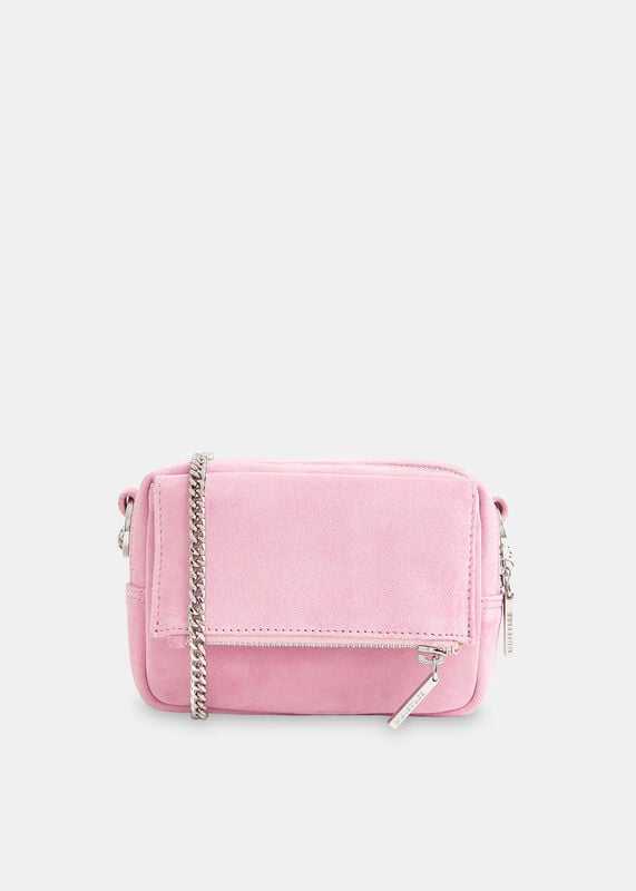 Pale Pink Bibi Suede Mini Bag