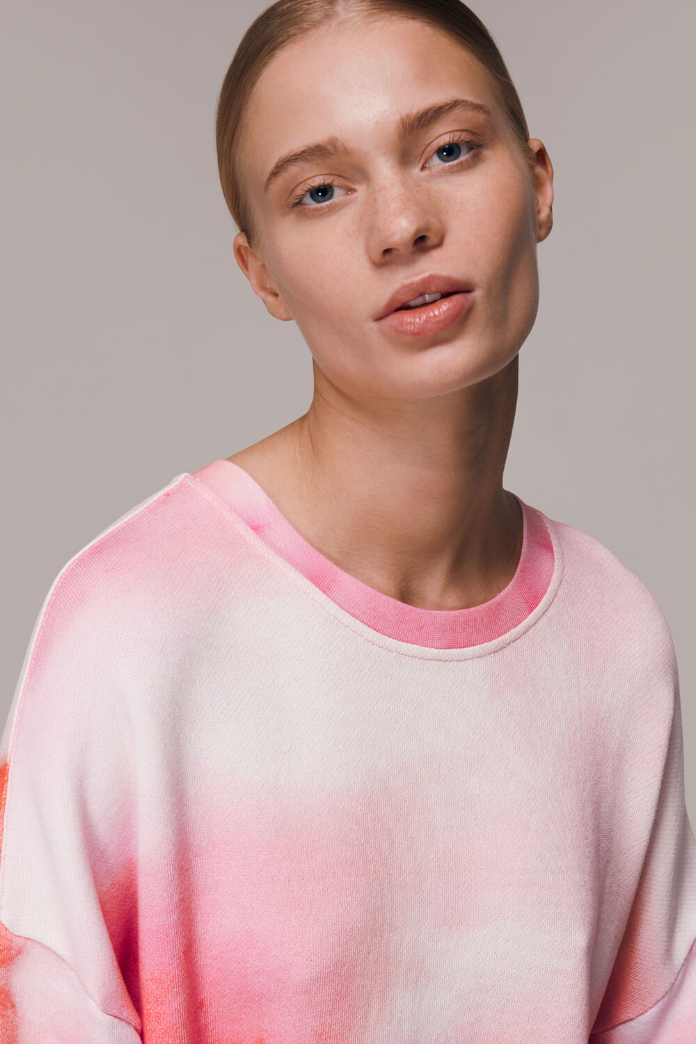 Tie Dye Cotton Sweatshirt