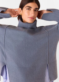 Wool Mix Roll Neck Knit