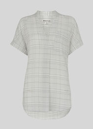 Lavina Check Pocket Shirt White/Multi