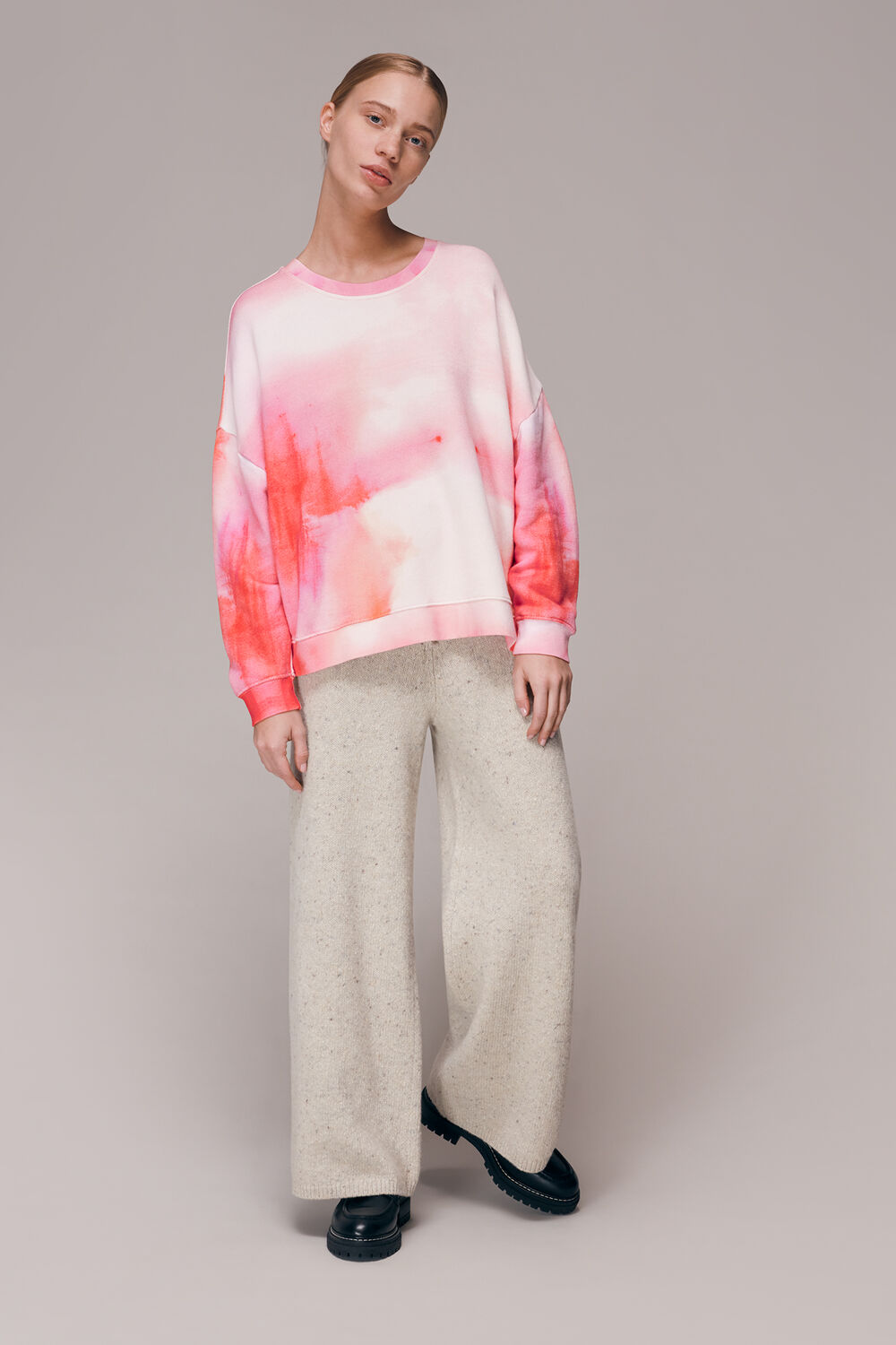 Tie Dye Cotton Sweatshirt