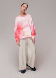 Tie Dye Cotton Sweatshirt