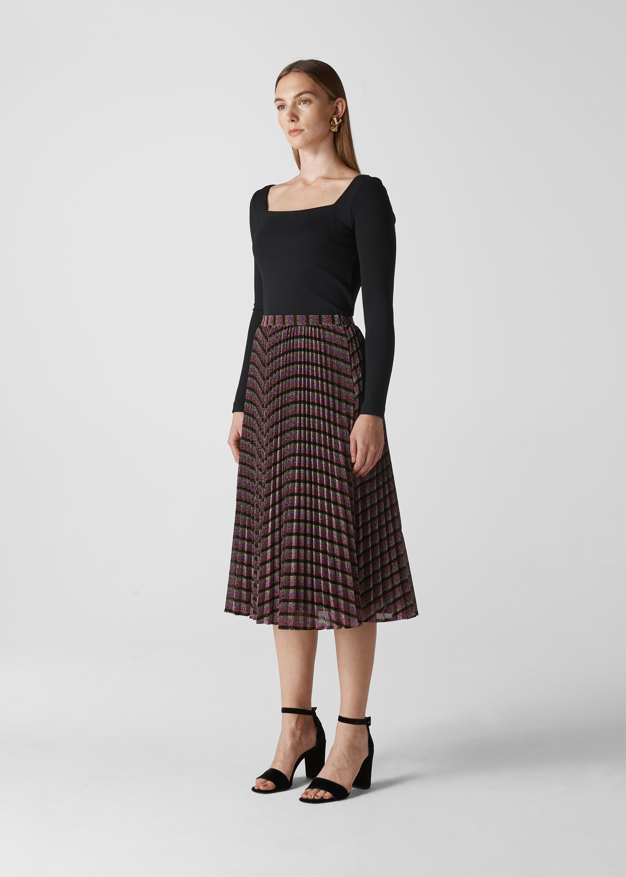 black top for long skirt