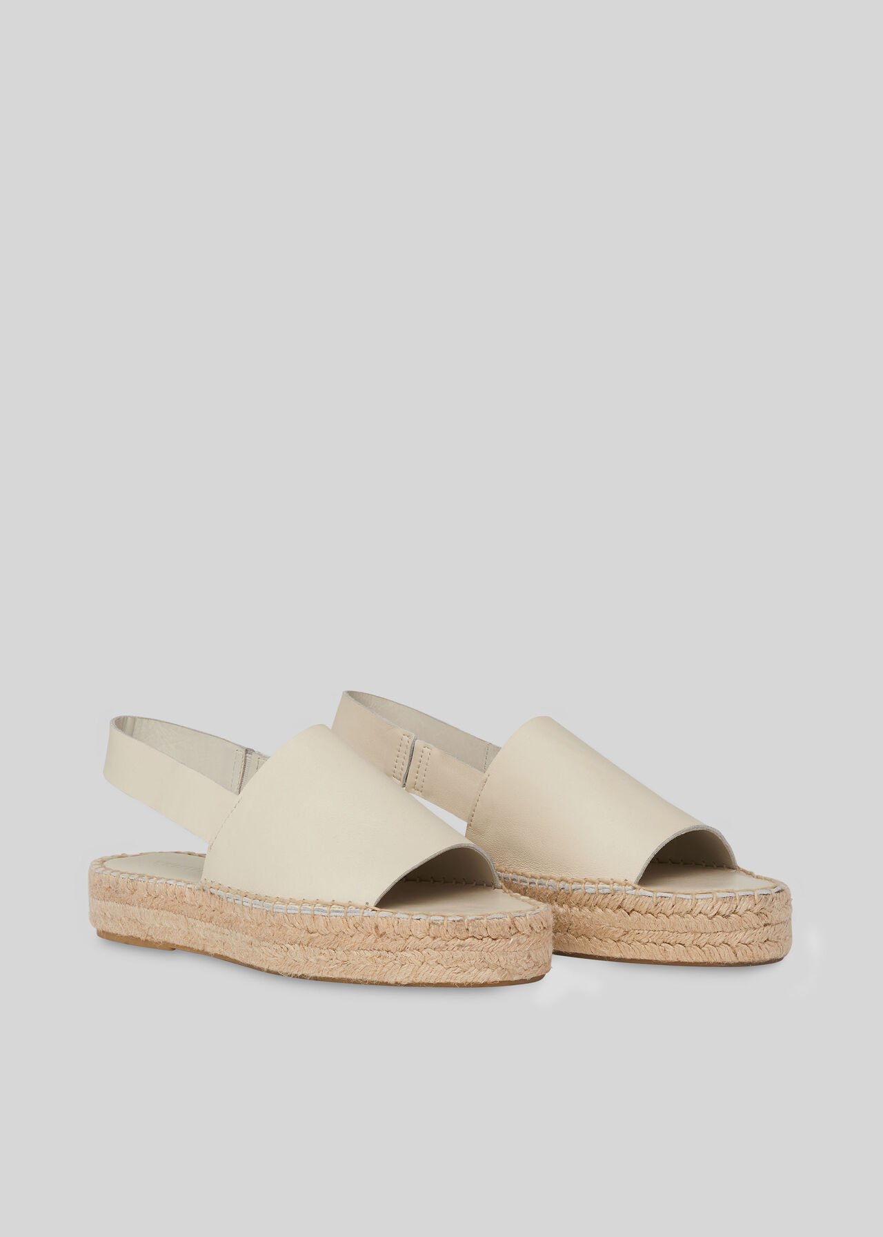 Nile Slingback Espadrille White