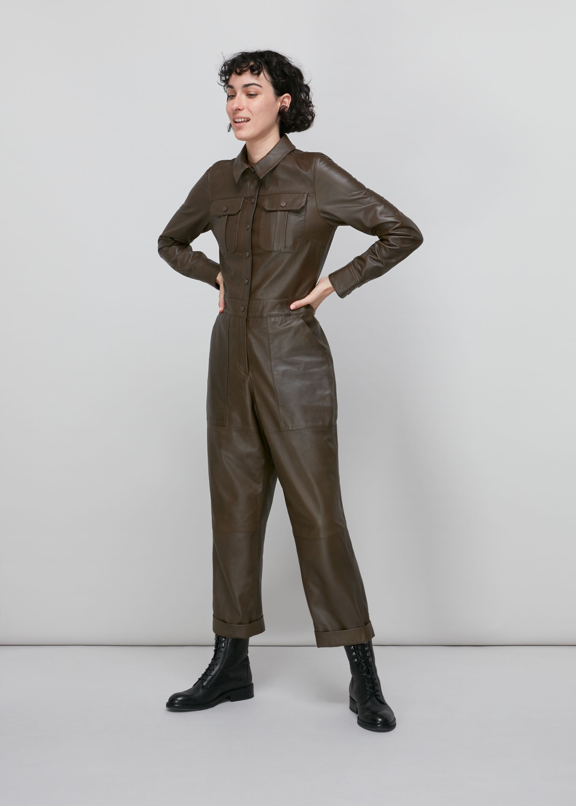 Boiler suit khaki hotsell