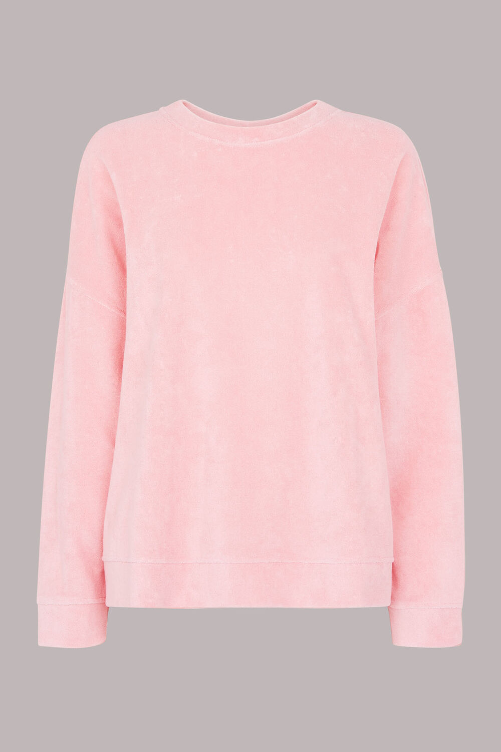Towelling Boyfriend Sweatshirt