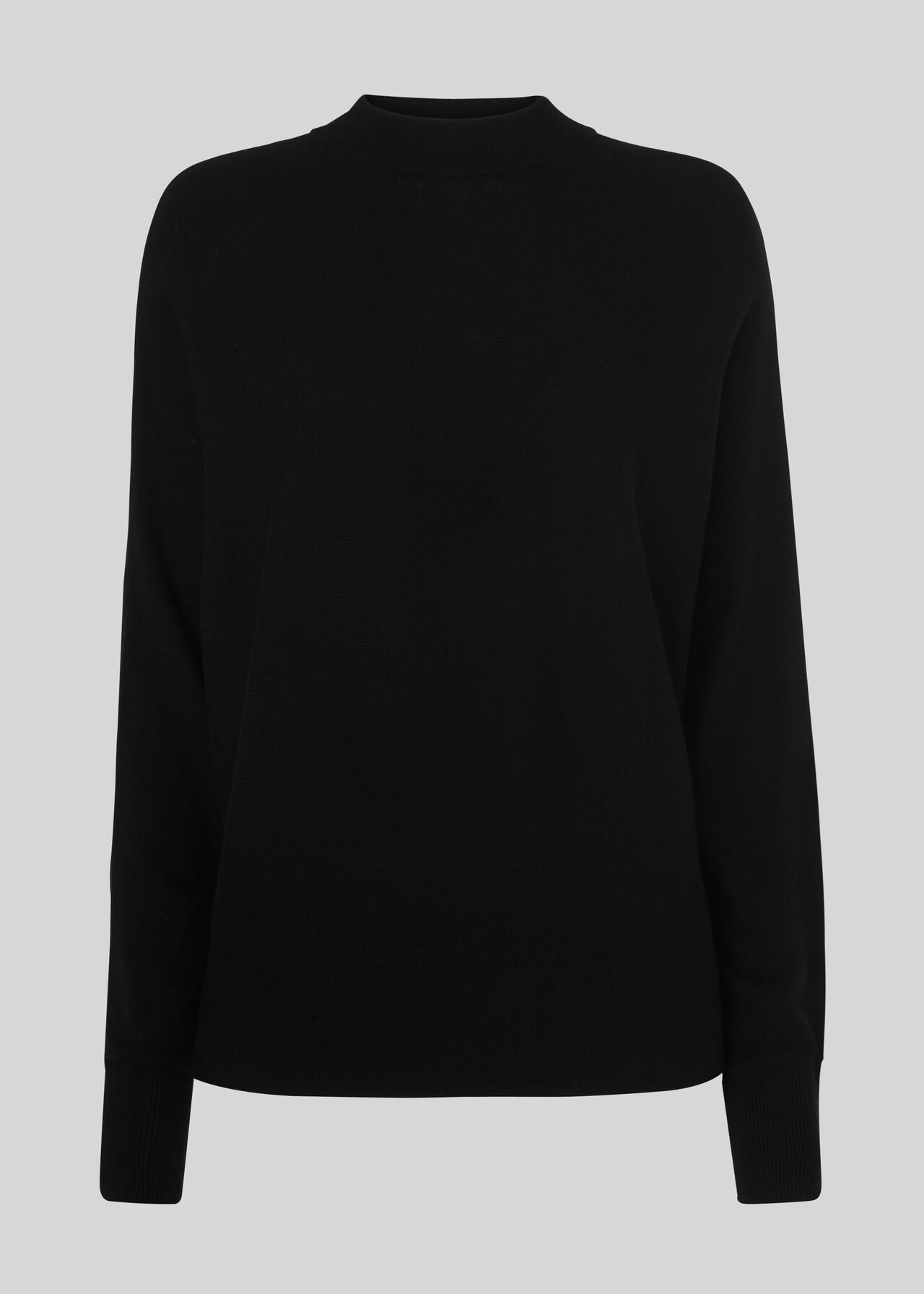 Dolman Silk Mix Knit Black