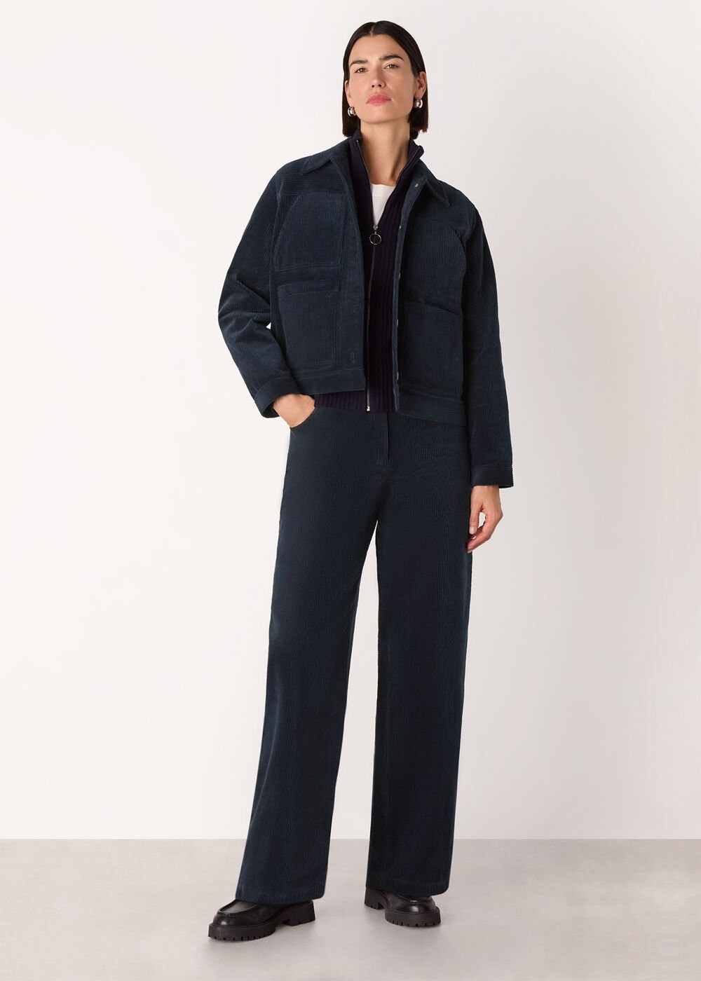 Casual Pocket Cord Jacket