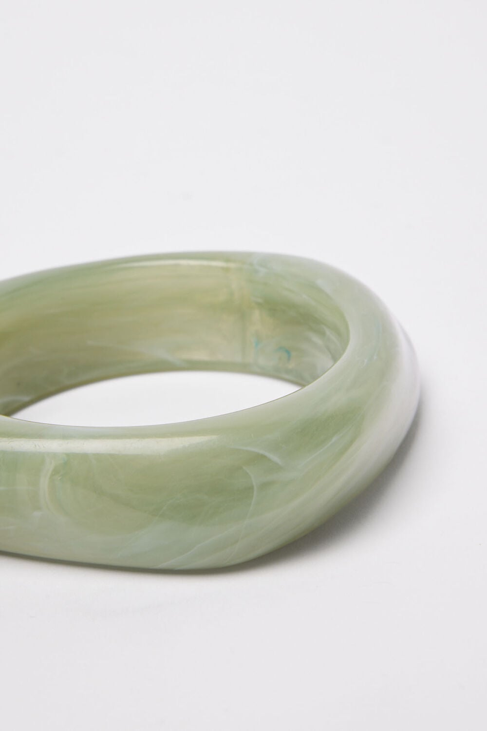 Green Irregular Chunky Bangle