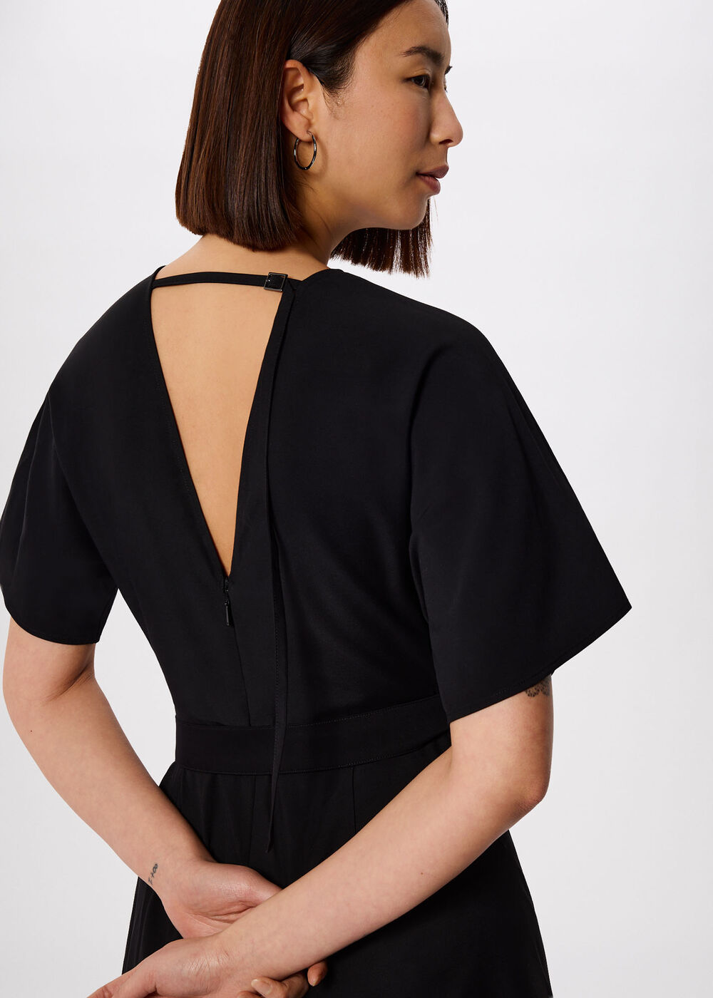 Asymmetric Open Back Dress