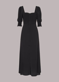 Luna Shirred Bodice Midi Dress