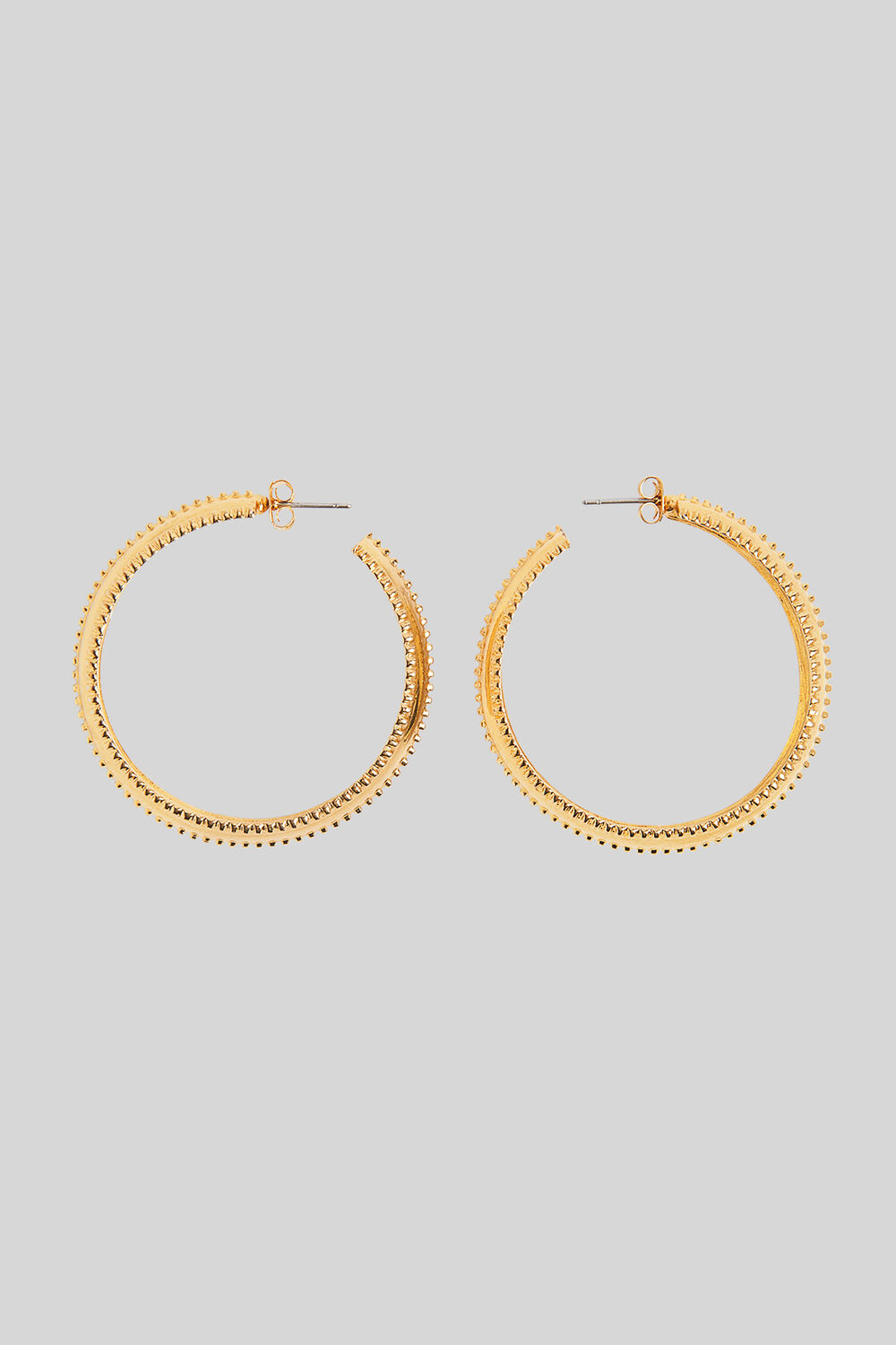 Large Studded Hoop Gold/Multi