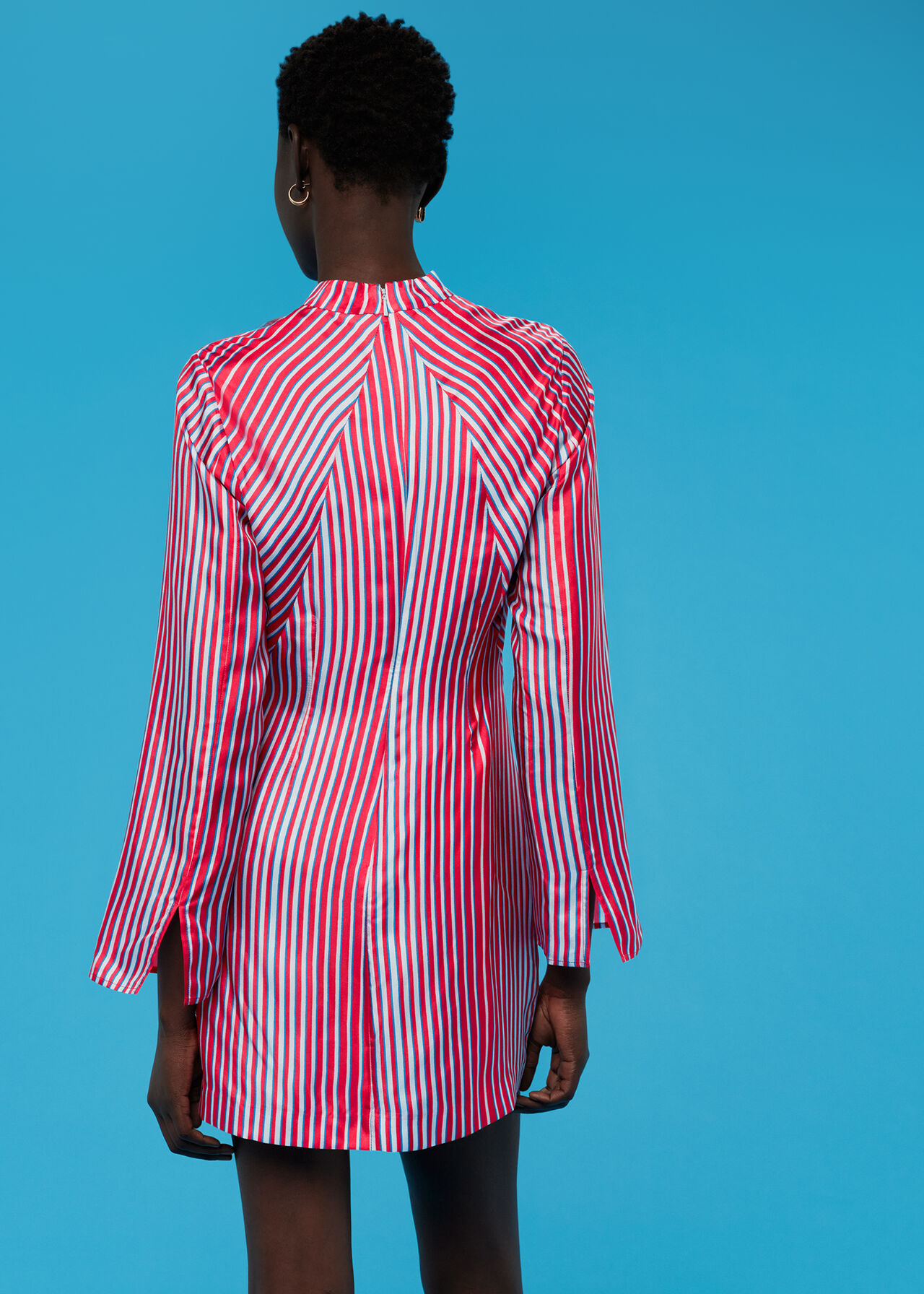 Tangle Stripe Silk Mix Dress