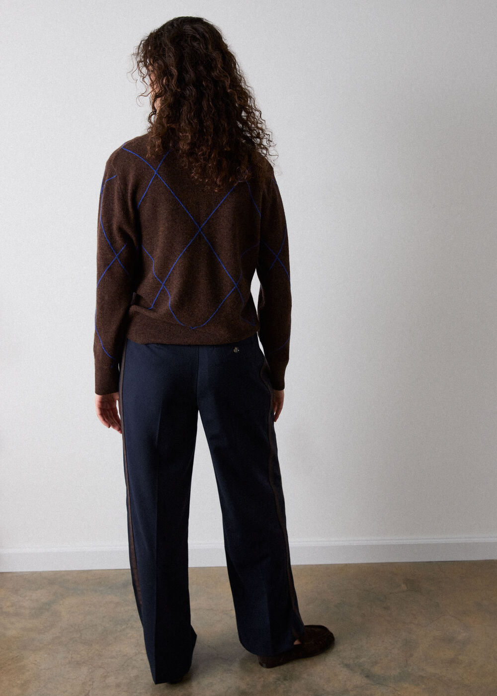 Side Stripe Straight Trouser