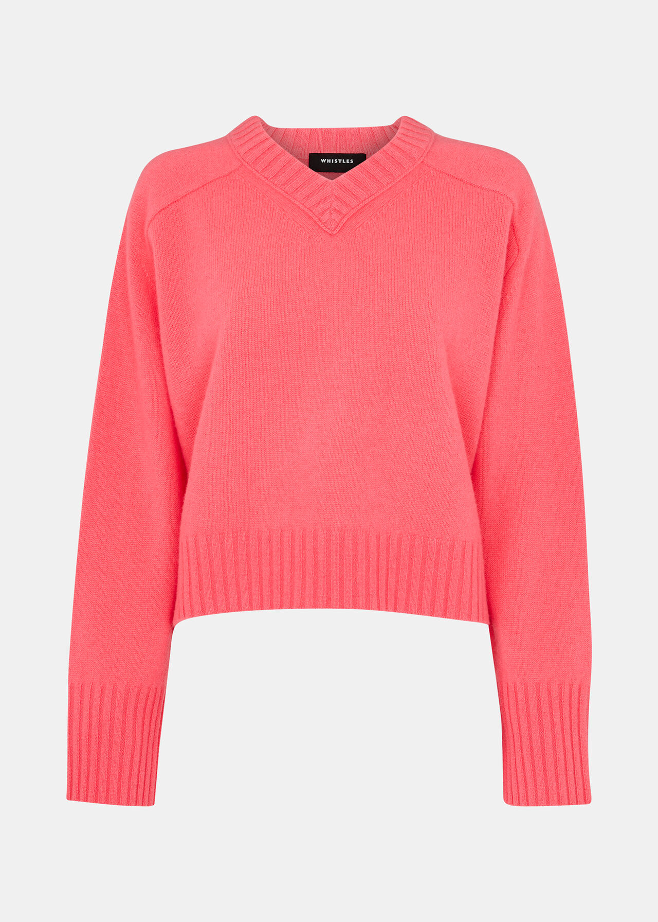 Wool V Neck Knitted Jumper
