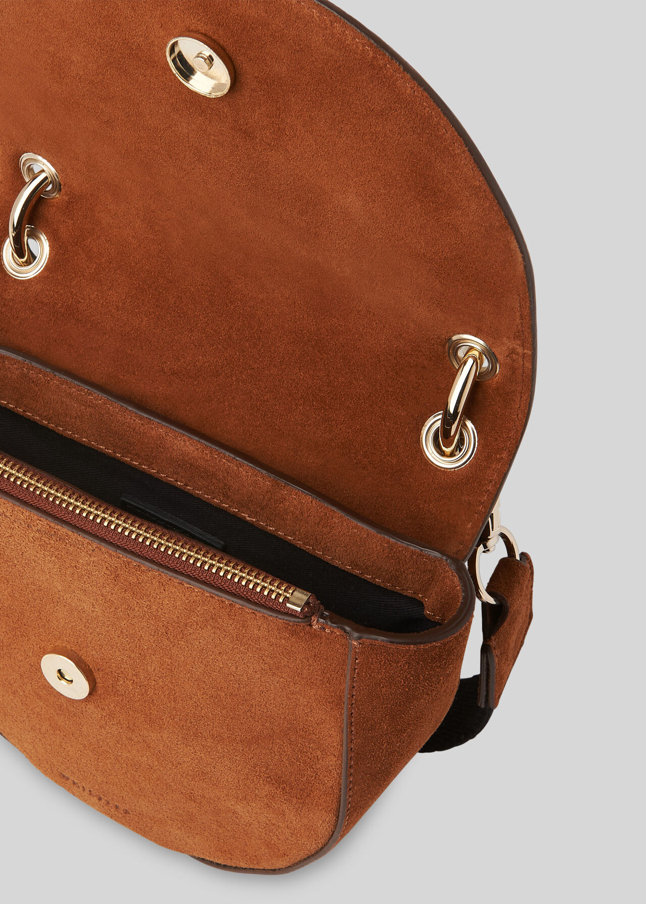 Felix Resin Chain Saddle Bag Tan