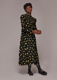 Falling Floral Midi Dress