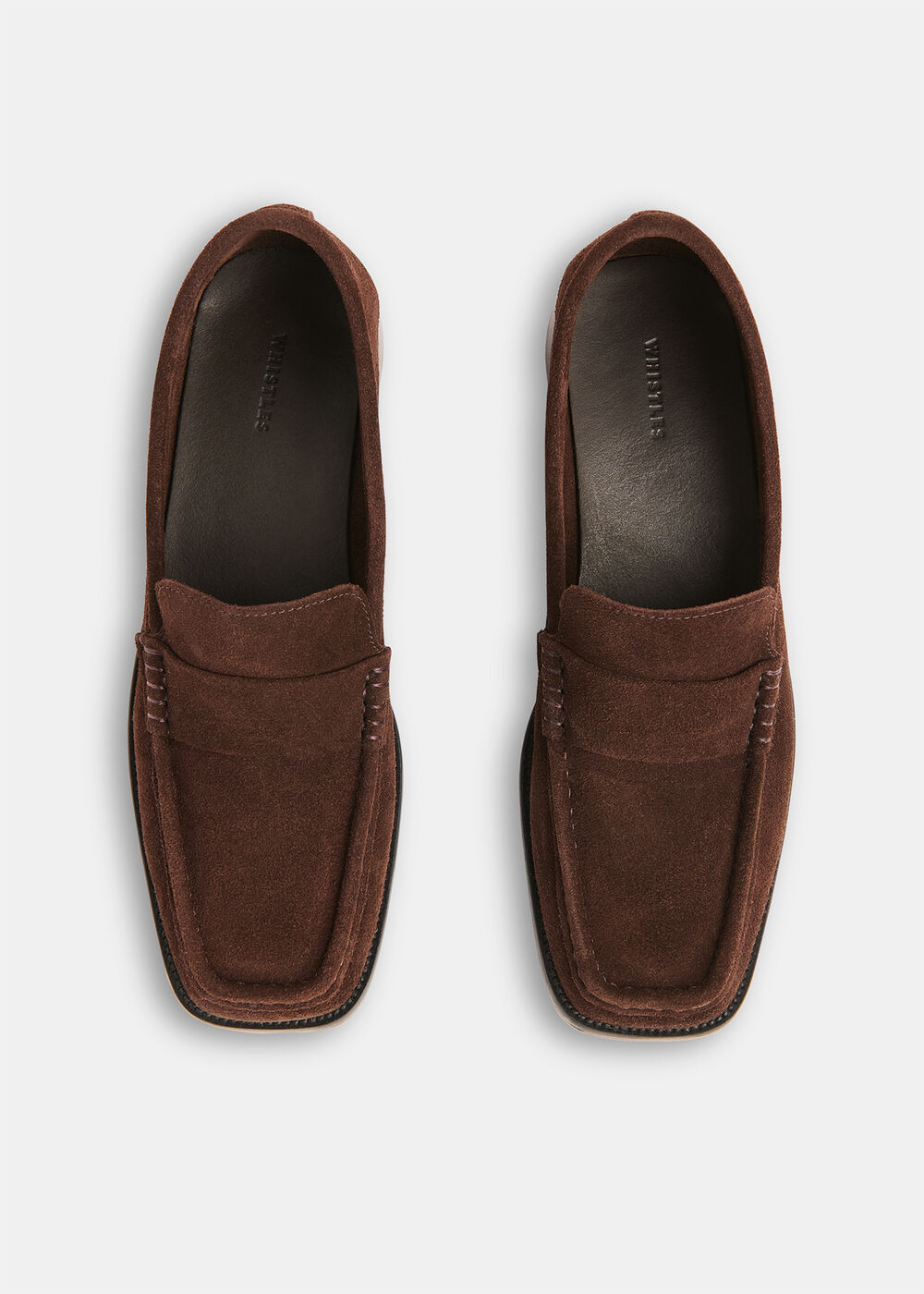 Mora Suede Square Toe Loafer