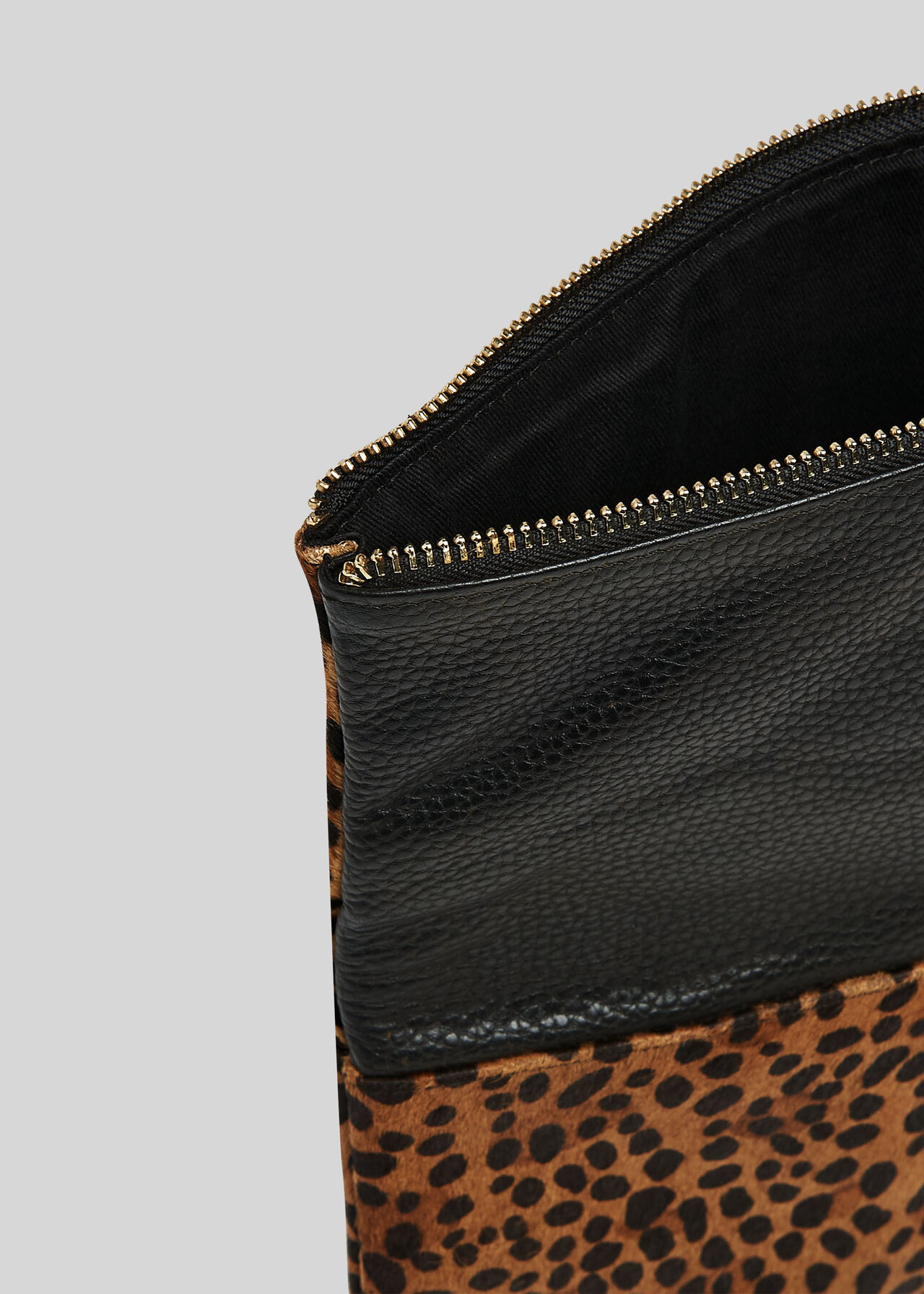 Leopard Print Chapel Foldover Clutch, WHISTLES