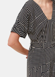 Angled Stripe Jumpsuit