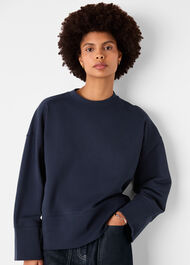 Rib Cuff Detail Jersey Sweat