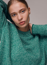 Funnel Neck Flecked Jumper