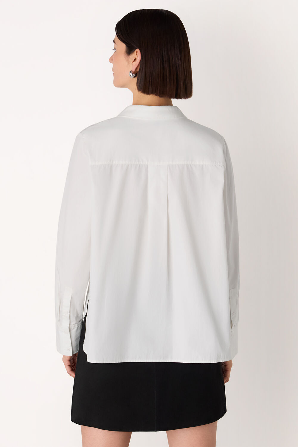 White Boxy Cotton Shirt