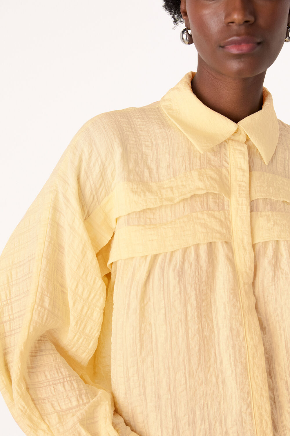 Textured Frill Detail Blouse