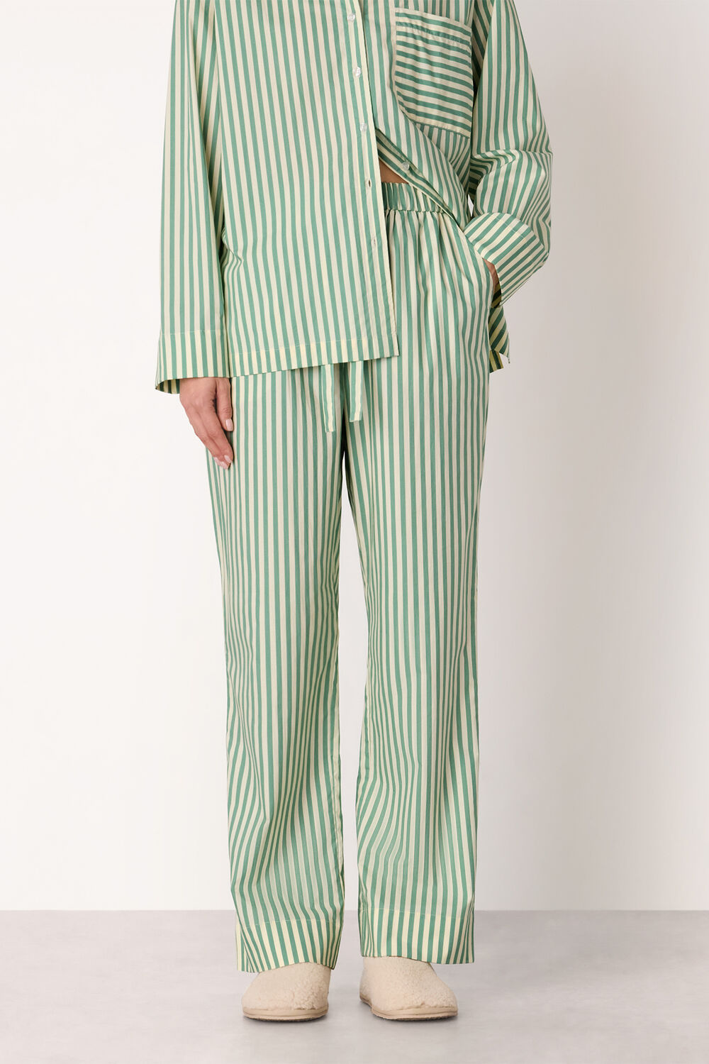 Multicolour Cotton Stripe Pyjama Bottom