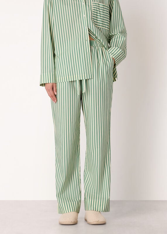 Multicolour Cotton Stripe Pyjama Bottom