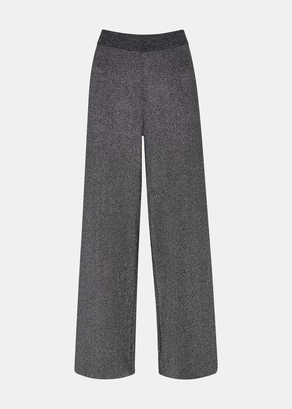 Black Sparkle Knitted Trouser