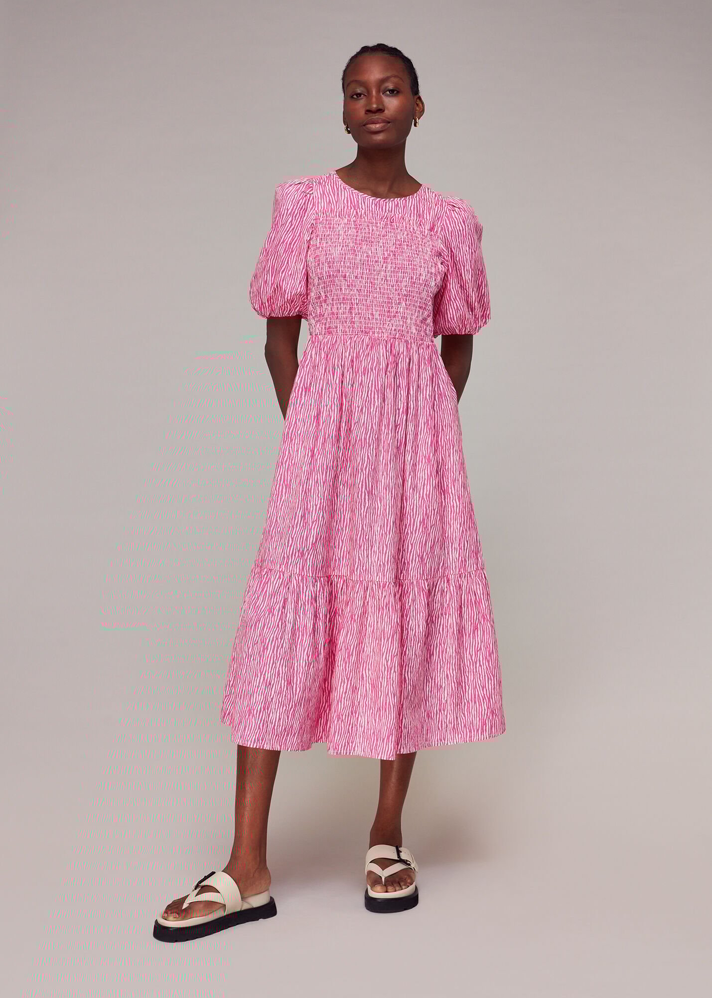 Whistles discount pink dress