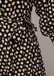 Twisting Tulips Trapeze Dress
