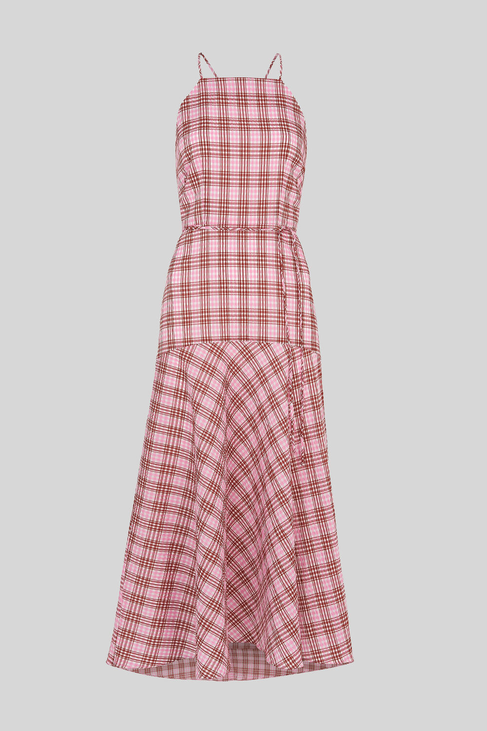 Julietta Check Strappy Dress Pink/Multi
