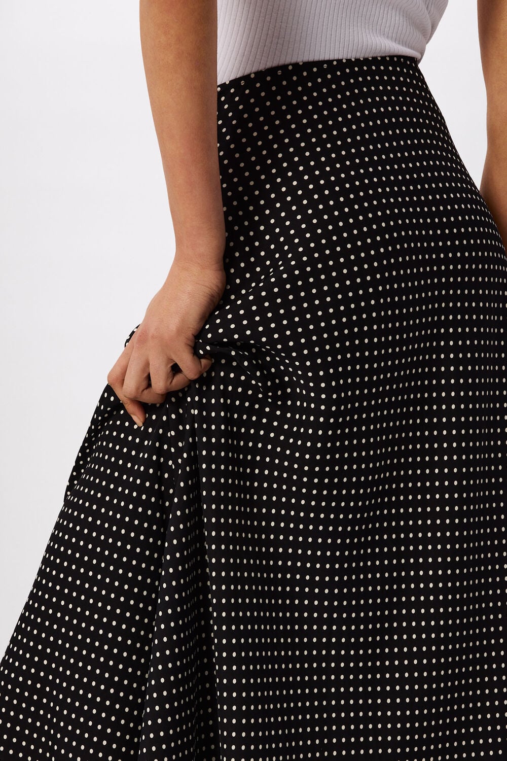 Mini Spot Fit and Flare Skirt