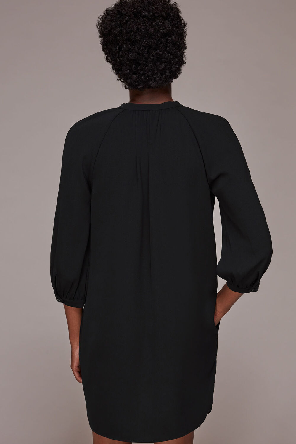 Crepe Cocoon Dress