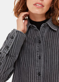 Washed Stripe Denim Shirt