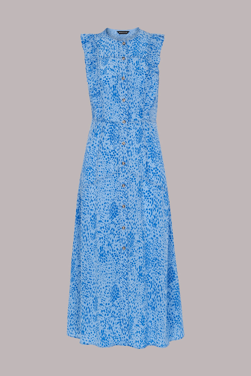 Lively Animal Frill Midi Dress