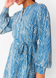 Petite Zebra Flippy Mini Dress