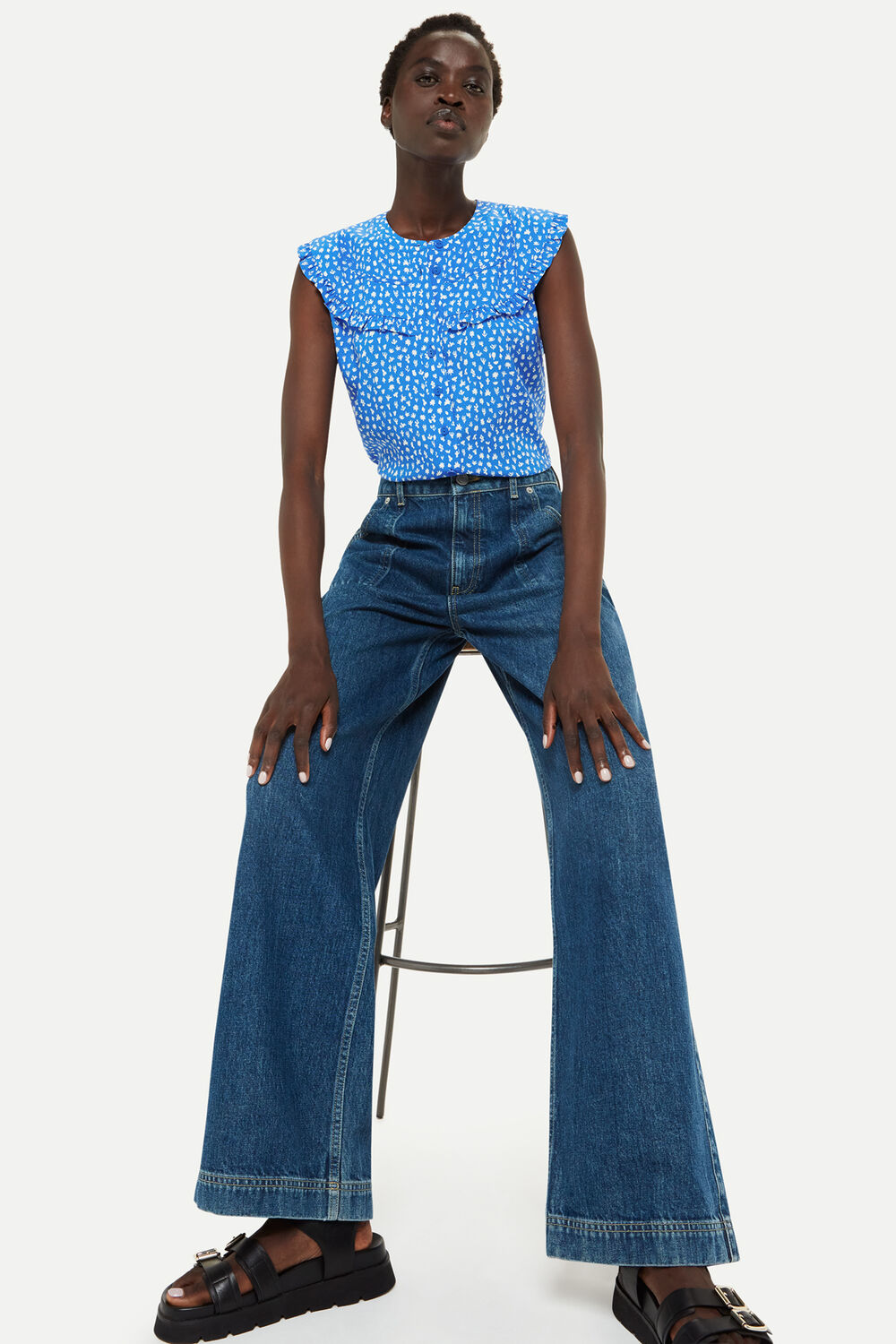 Micro Cactus Sleeveless Top