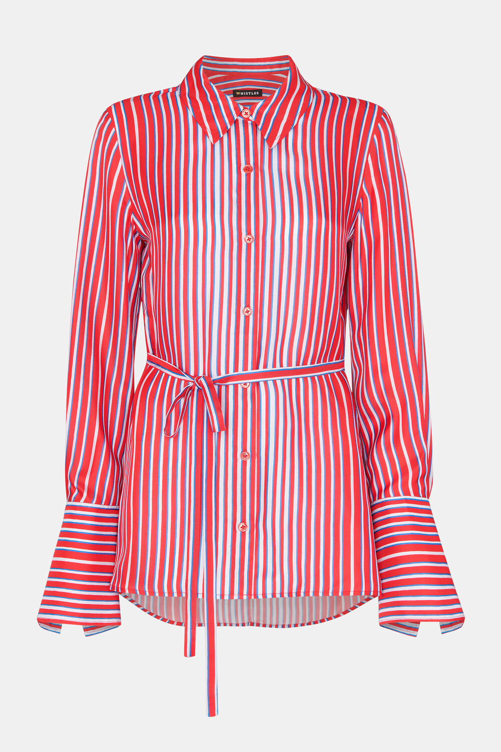 Tangle Stripe Silk Mix Shirt